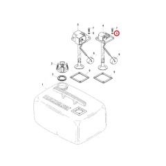 Quicksilver 25L Outboard motor fuel tank pickup screw seal - 12-859080